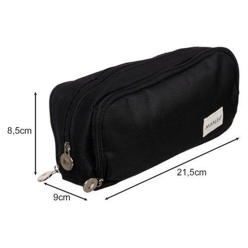 Trigubas sulankstomas pieštukų dėklas - juodas Maaleo 24476