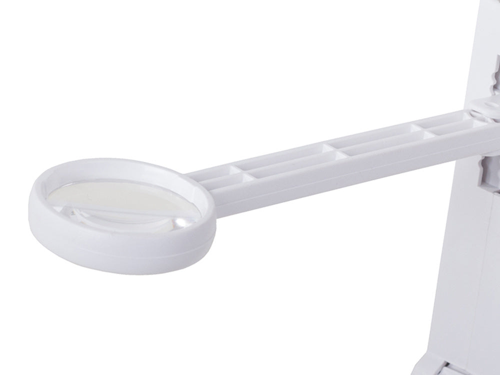 Trečiosios rankos lutteris 10 led smd lutter rankenė 25x