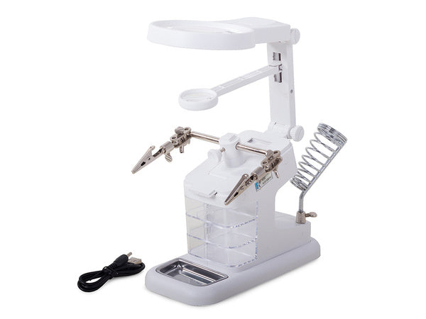 Trečiosios rankos lutteris 10 led smd lutter rankenė 25x