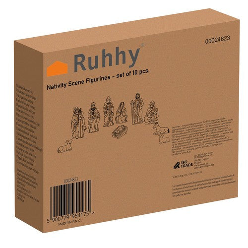 Kalėdinės figūrėlės gimimo scenai - 10 vnt. rinkinys. Ruhhy