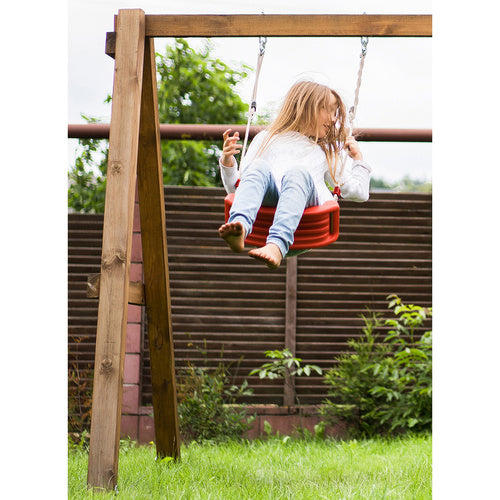 Plastikinės sūpynės - raudonos 23555