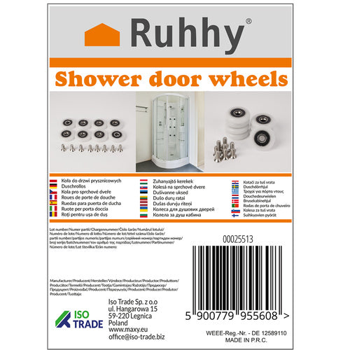 Ratukai dušo kabinai Ruhhy 25513