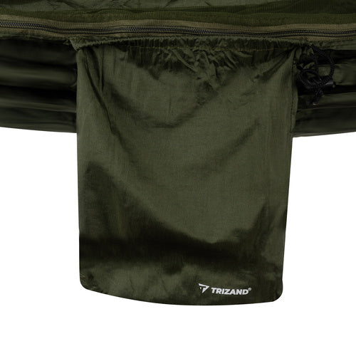 Turistinis hamakas su brezentu ir tinkleliu nuo uodų 260x140 cm