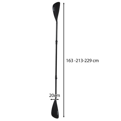 Trizand 4 dalių reguliuojamas irklas 229cm 2in1