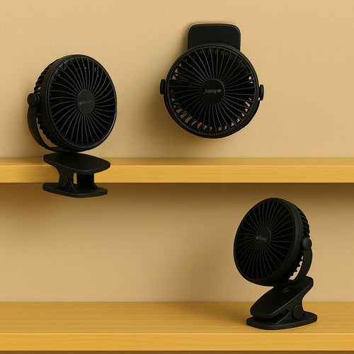 Juodas belaidis ventiliatorius Ruhhy 25567