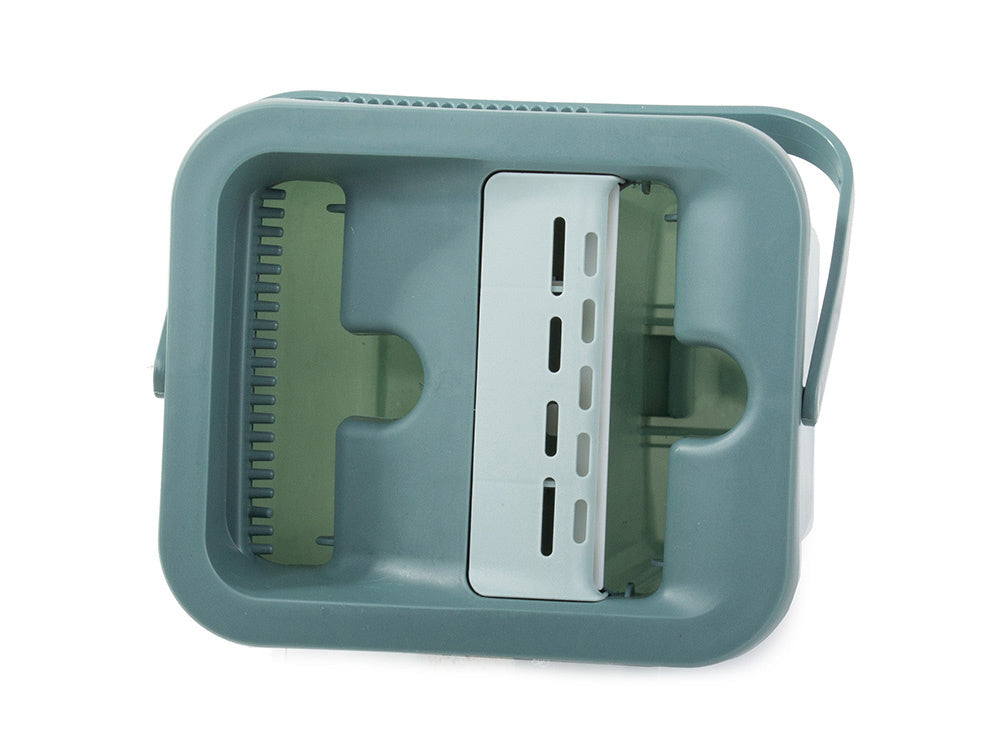 Rotacinis plokščias šluostės dviejų kamerų šluostymo kibiras