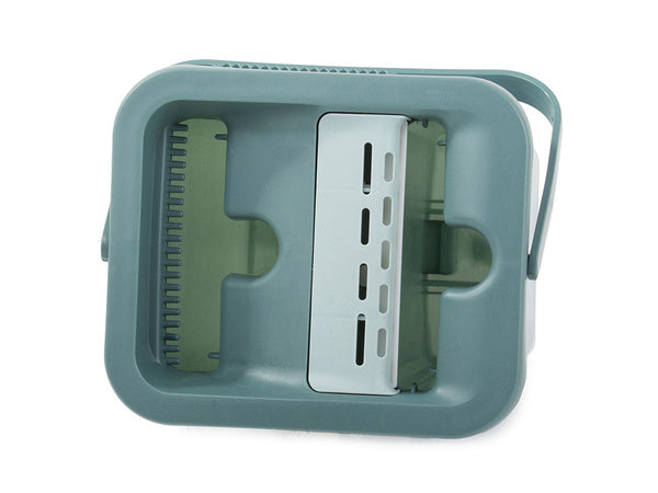 Rotacinis plokščias šluostės dviejų kamerų šluostymo kibiras