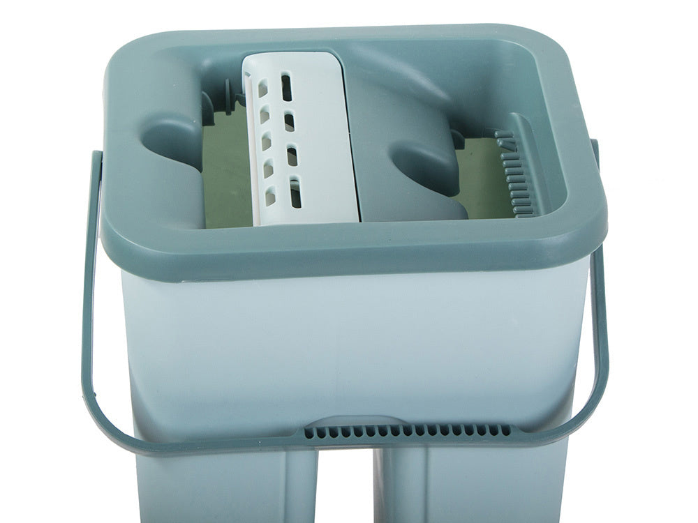 Rotacinis plokščias šluostės dviejų kamerų šluostymo kibiras