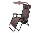 Leżak gravity daszek brązowy (1)