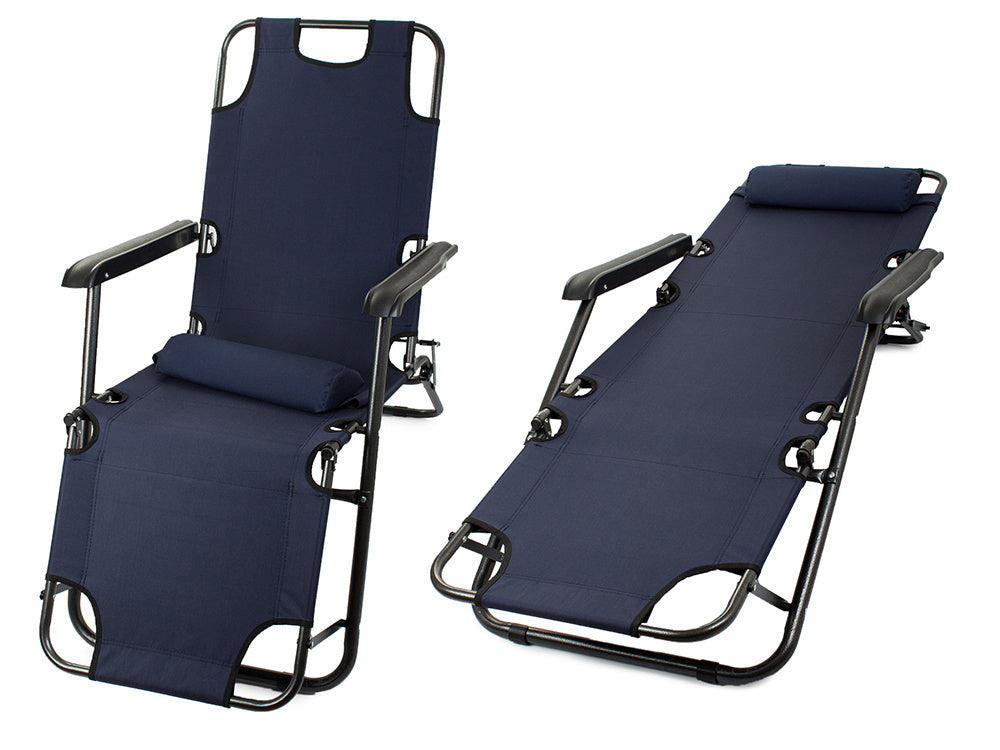 Sodo paplūdimio gultas sulankstomas pagalvėlė gravitacija sustiprinta minkšta, Navy, Szín, Haditengerészet