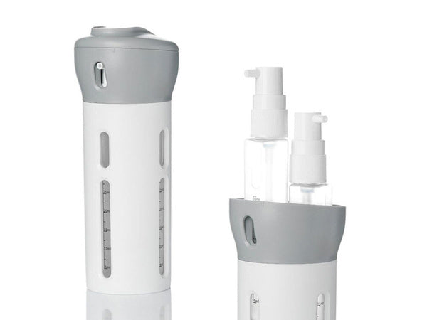 Kelionių organizatorius, skirtas kosmetikos skysčių dozatoriui