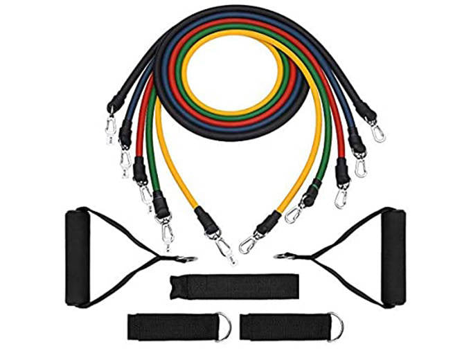 5 treniruočių juostų rinkinys, 5 pasipriešinimo juostų plėstuvas