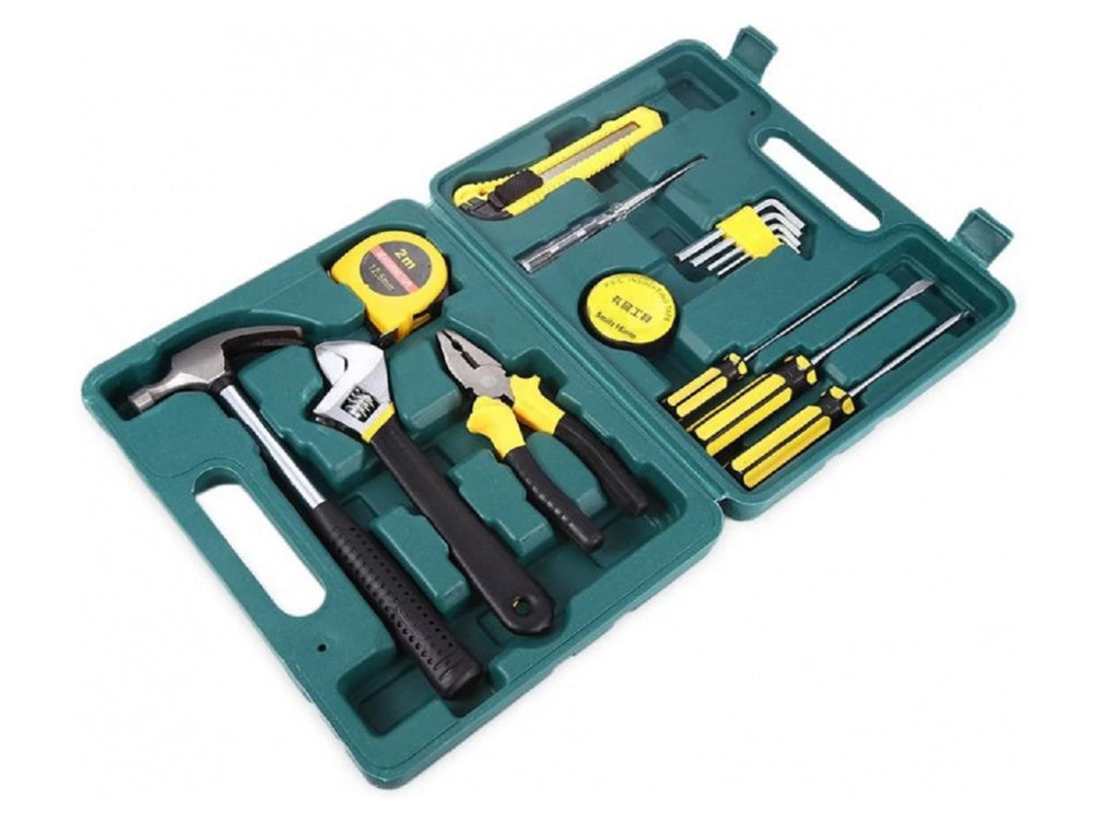 Įrankių rinkinys atsuktuvai plaktukas 16 el dėkle