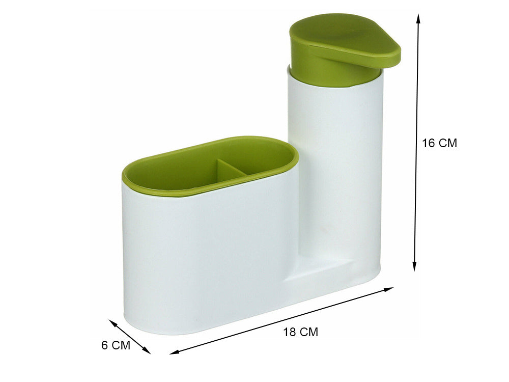 Virtuvės dozatorius organizatorius muilo skystis kempinė