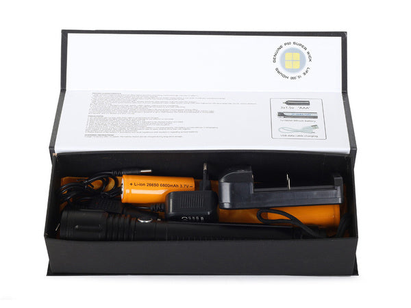 Taktinis žibintuvėlis bailong galingas priartinimas cree xhp50