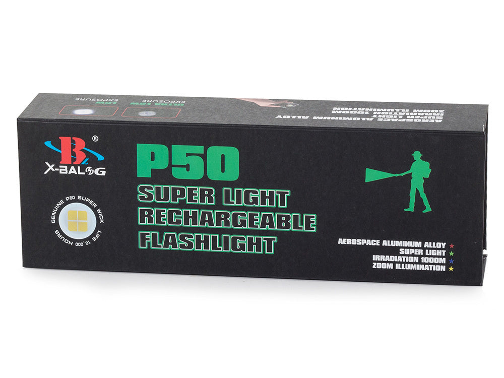 Taktinis žibintuvėlis bailong galingas priartinimas cree xhp50