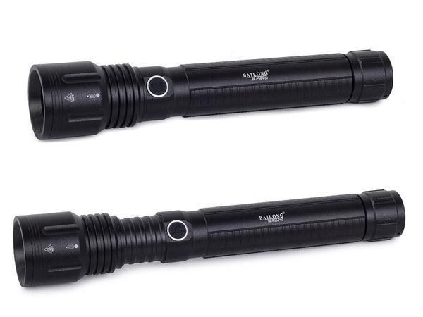 Taktinis žibintuvėlis bailong galingas priartinimas cree xhp50