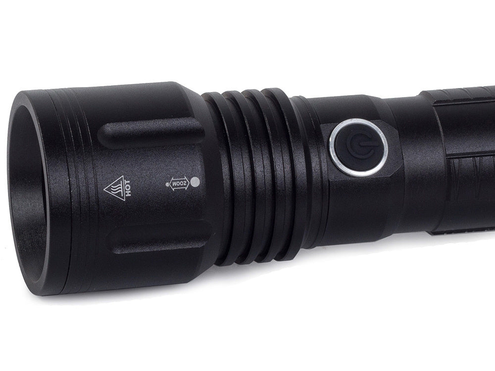 Taktinis žibintuvėlis bailong galingas priartinimas cree xhp50