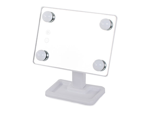 Vadovaujama makiažo veidrodis kosmetikos