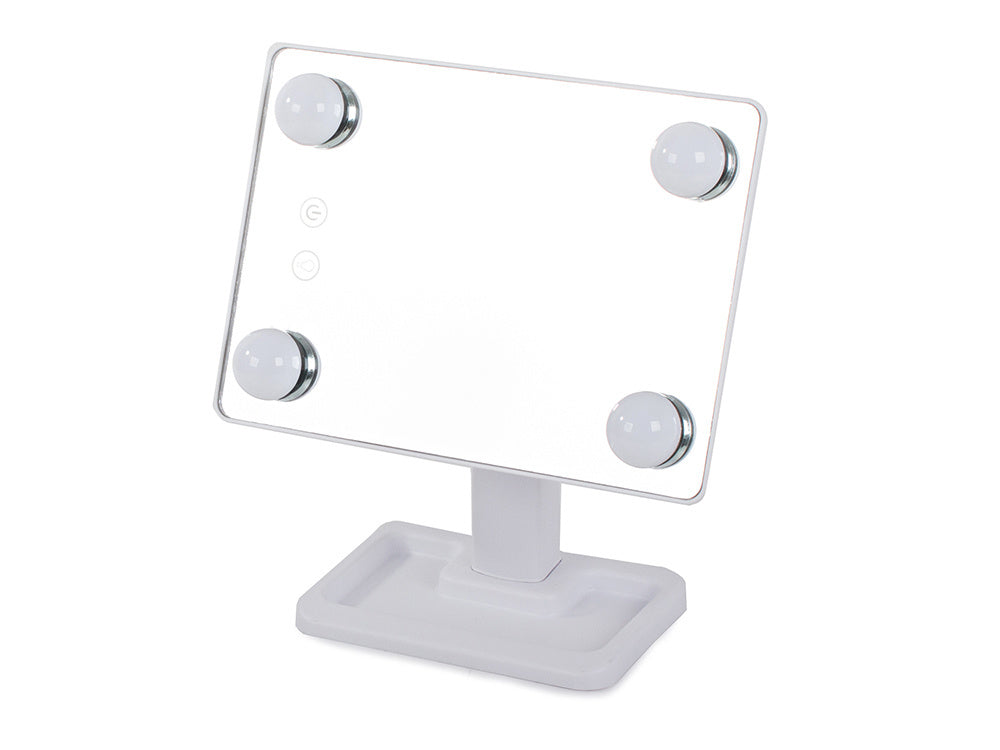 Vadovaujama makiažo veidrodis kosmetikos