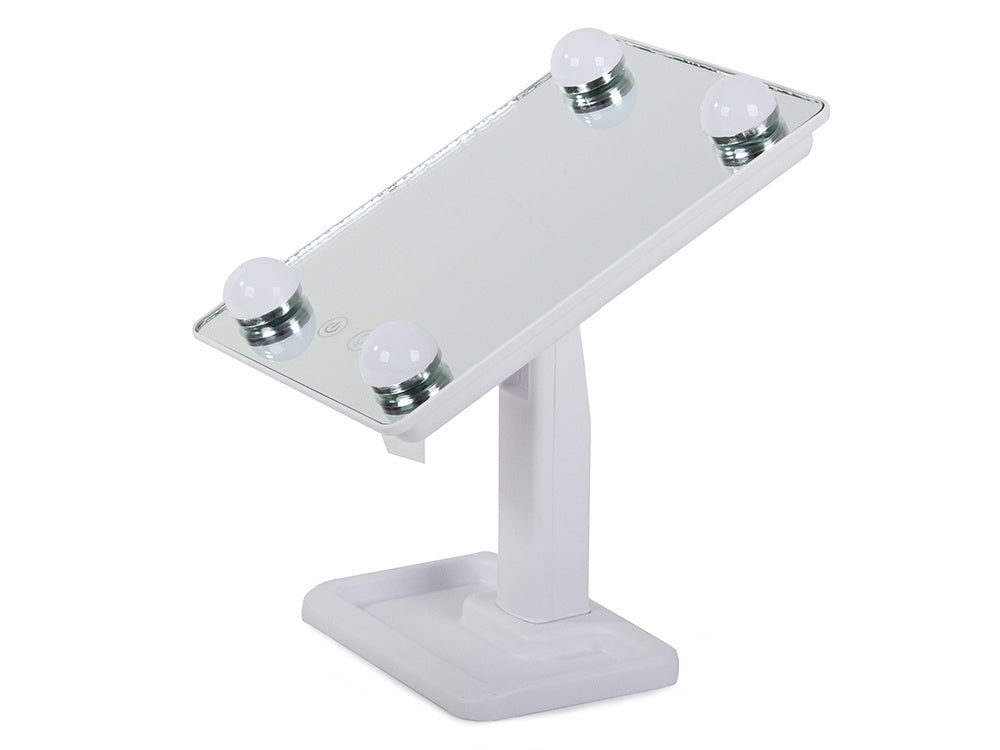 Vadovaujama makiažo veidrodis kosmetikos