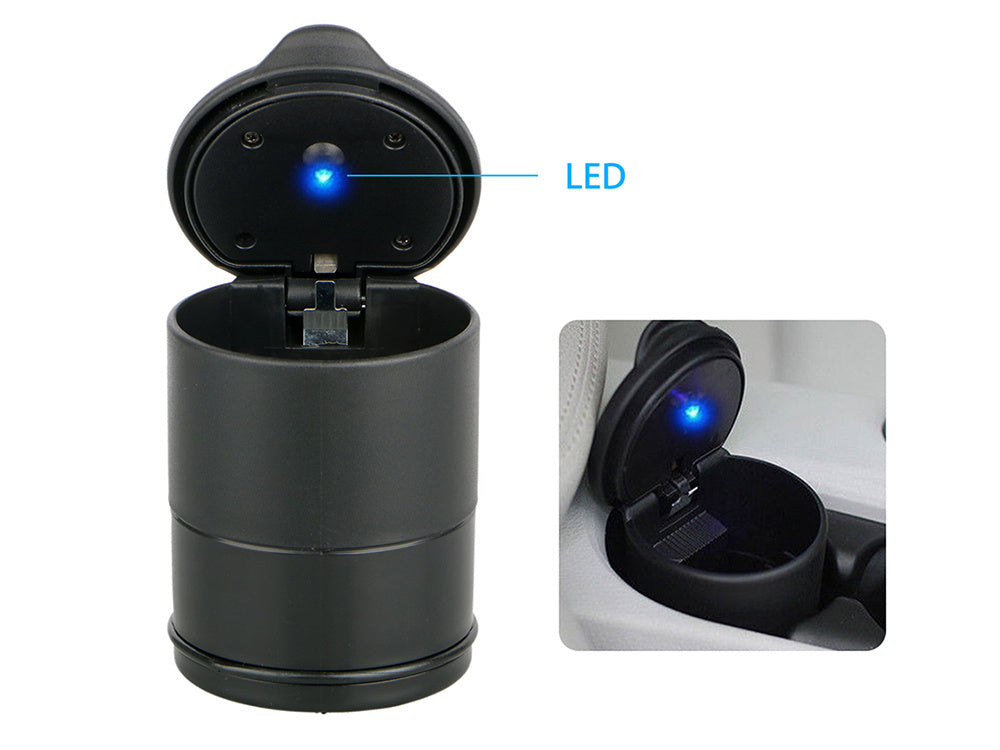 Vadovaujama automobilio peleninė apšviesta