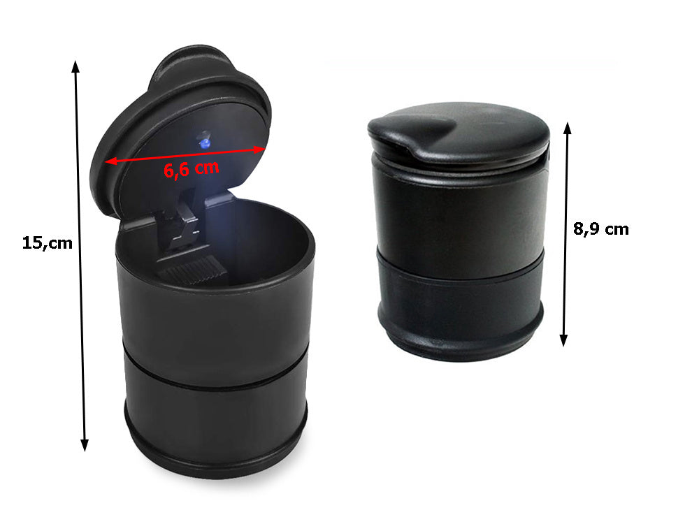 Vadovaujama automobilio peleninė apšviesta