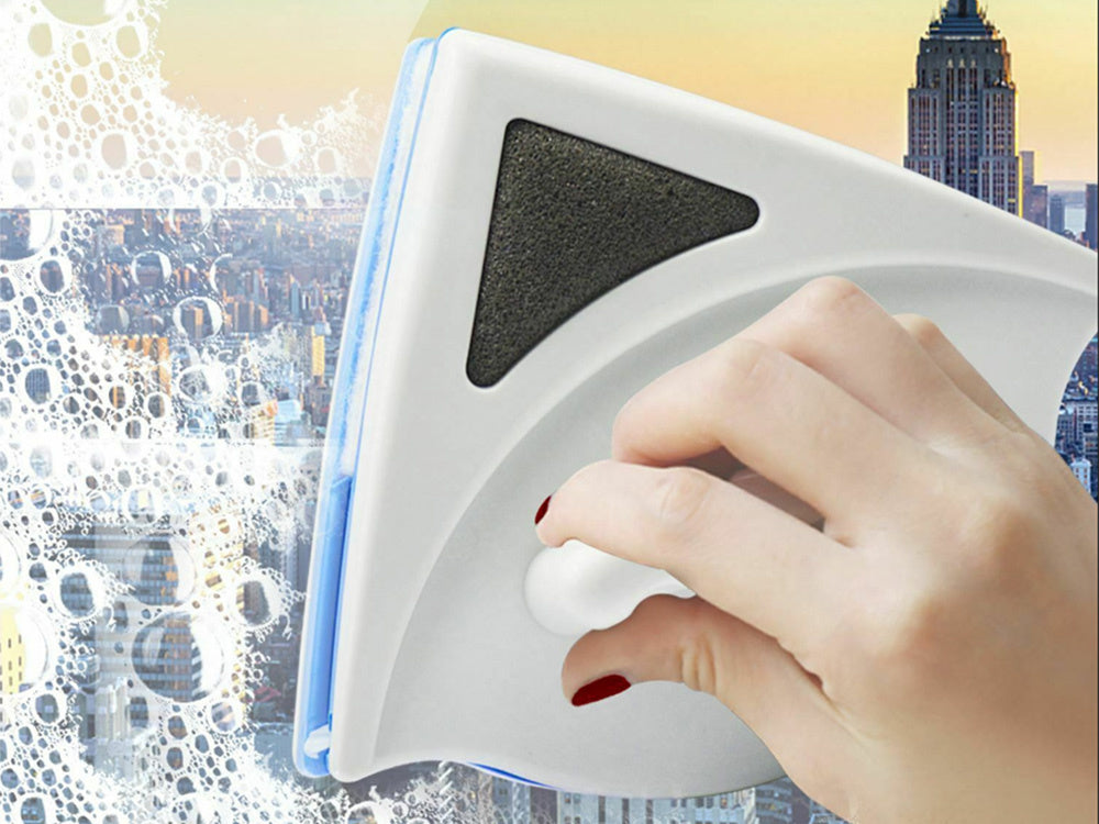 Dvipusis langų ploviklis su magnetiniu valytuvu