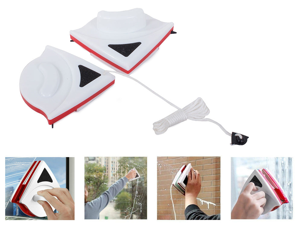 Dvipusis langų ploviklis su magnetiniu valytuvu