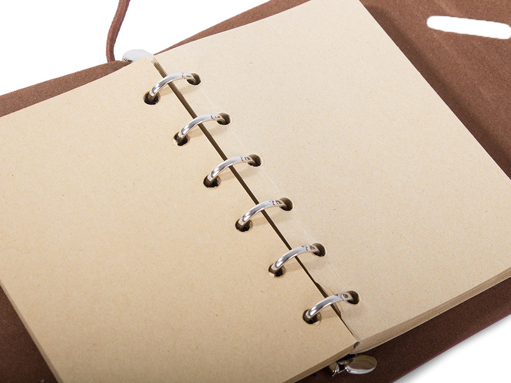 Keliautojo užrašų knygelė dienoraštis retro vintage, Tamsiai ruda, Szín, Sötétbarna