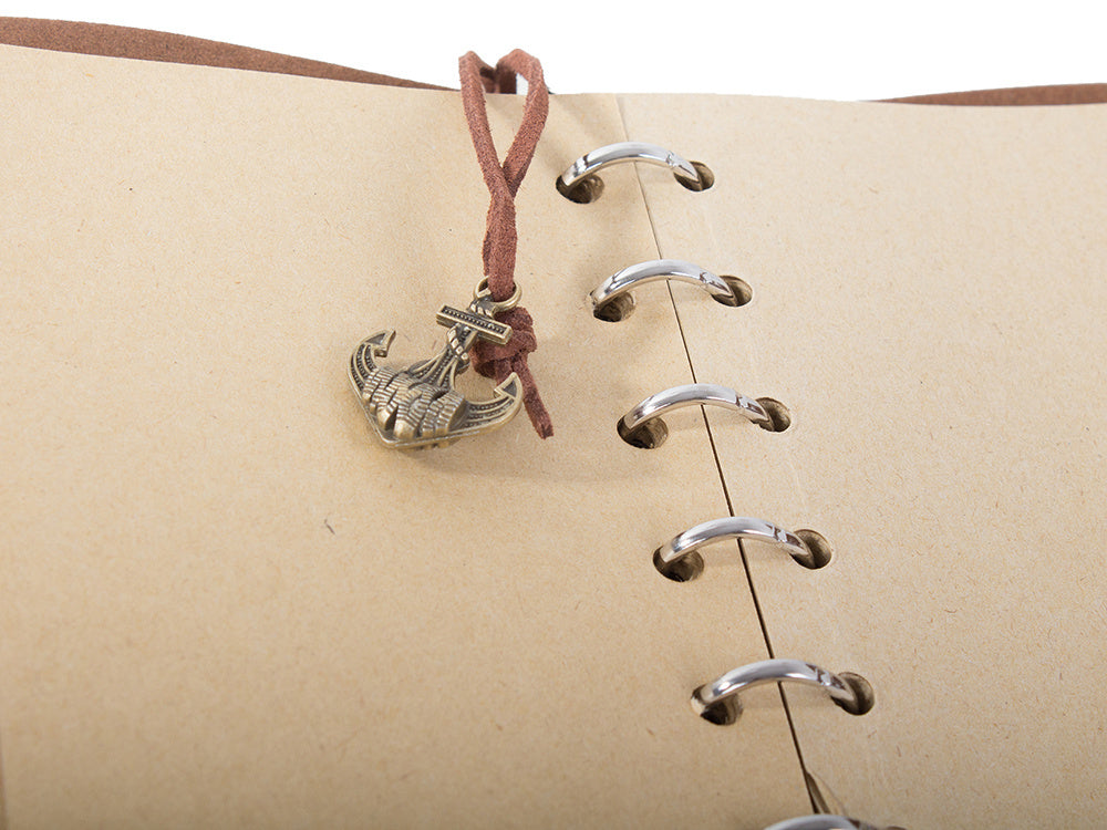 Keliautojo užrašų knygelė dienoraštis retro vintage, Tamsiai ruda, Szín, Sötétbarna