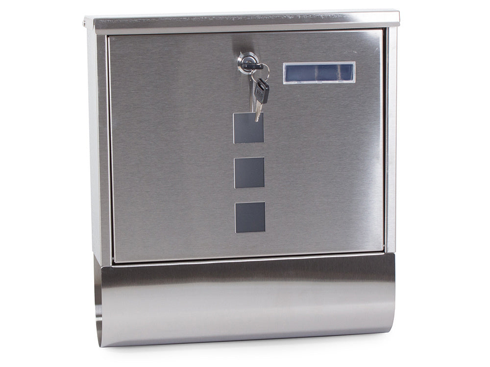 Pašto dėžutė laikraščiams su plieno vamzdžiu