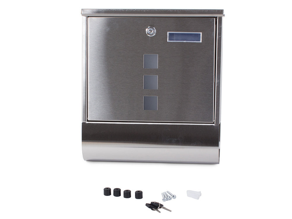 Pašto dėžutė laikraščiams su plieno vamzdžiu