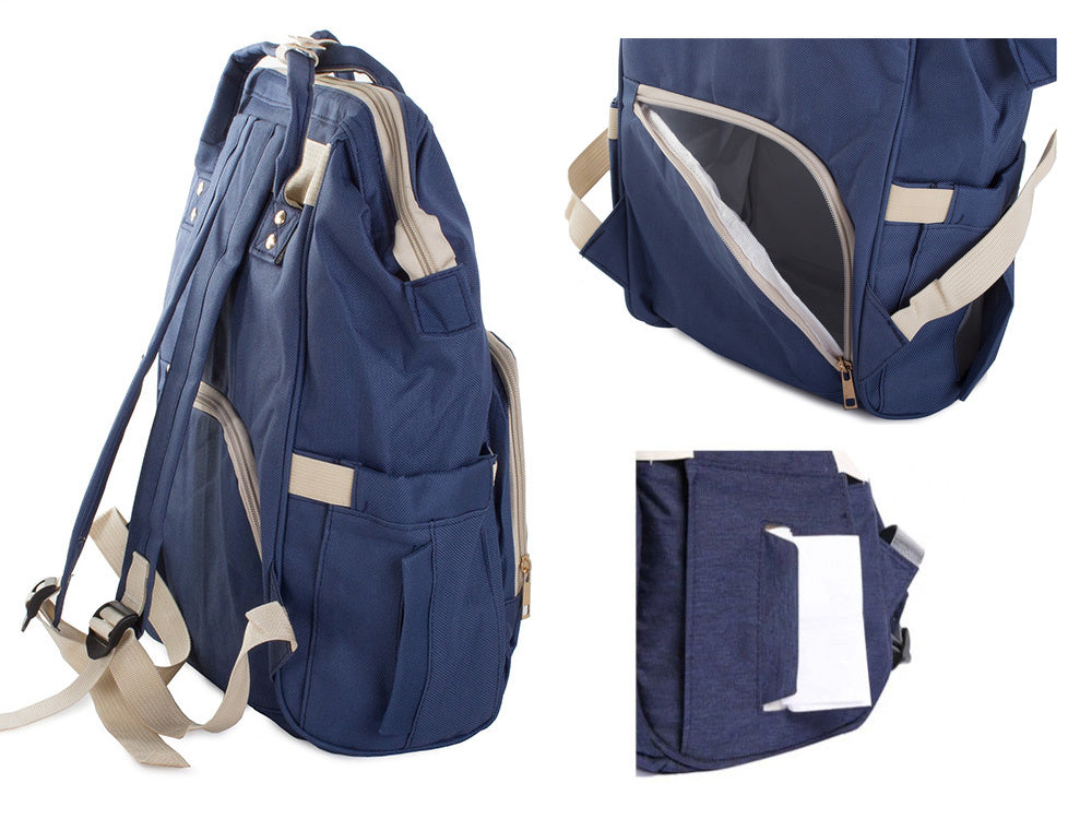 Vaikiško vežimėlio krepšys kuprinės organizatorius mamai tėčiui 3in1