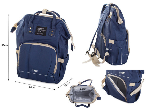 Vaikiško vežimėlio krepšys kuprinės organizatorius mamai tėčiui 3in1