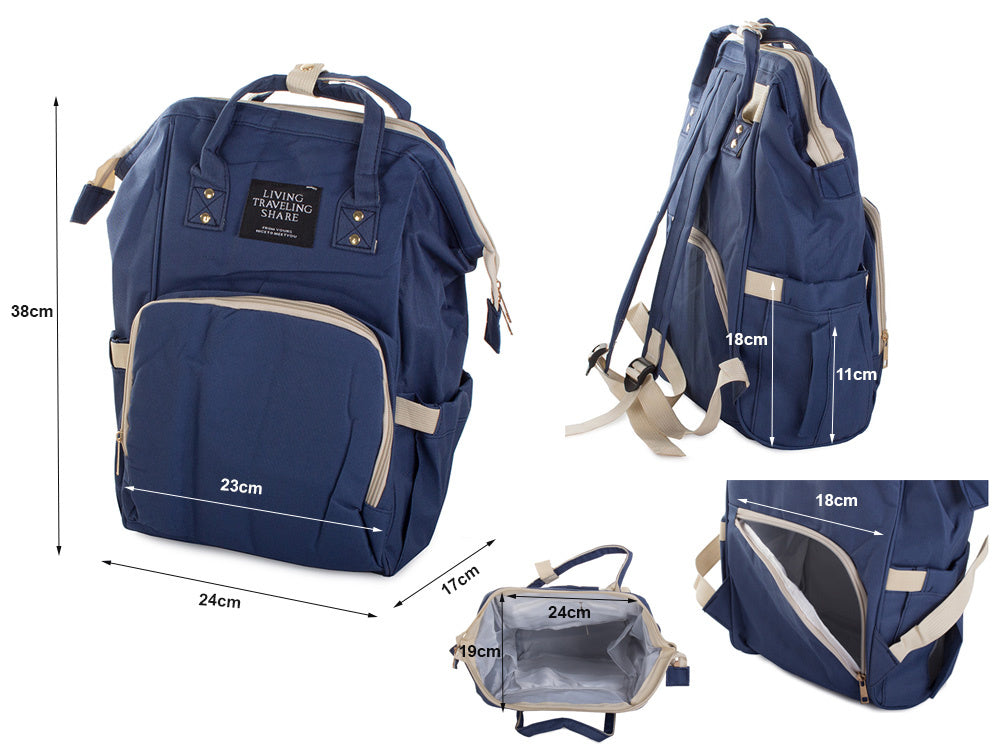 Vaikiško vežimėlio krepšys kuprinės organizatorius mamai tėčiui 3in1