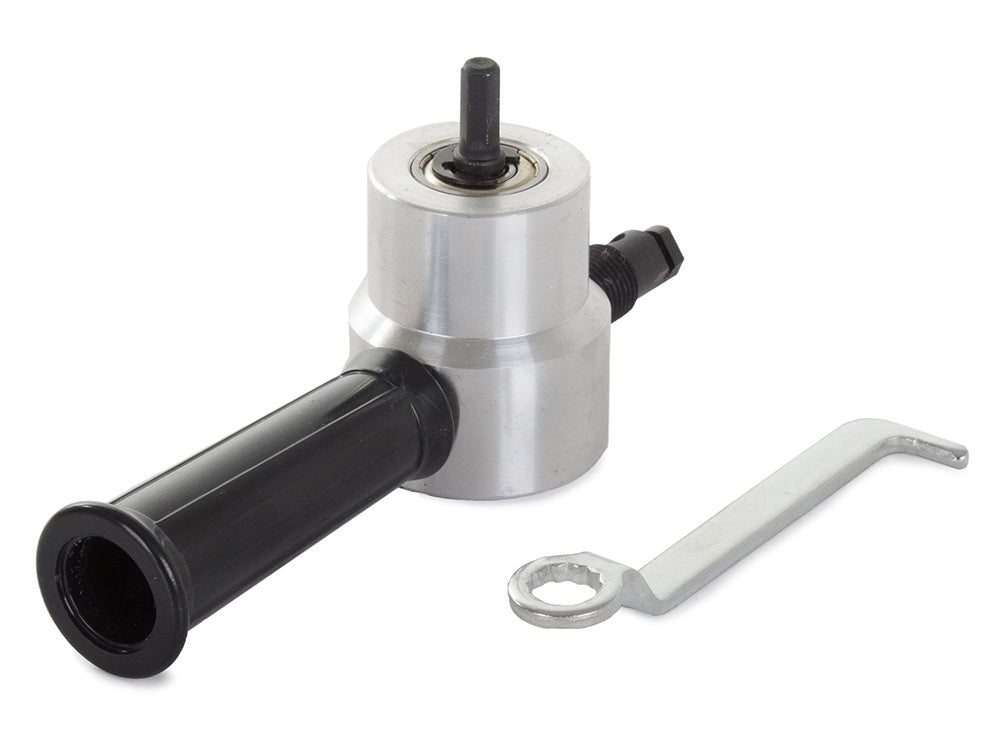 Lakštinio metalo pjovimo priedas žirklės ant grąžto