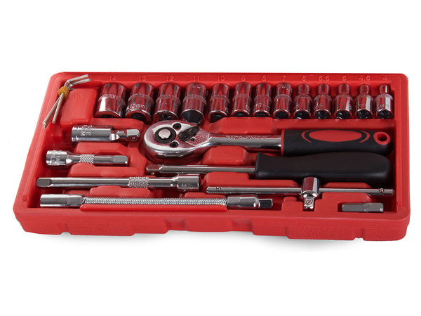 Įrankių rinkinys veržliarakčiai su lizdais torx alleno veržliarakčiai