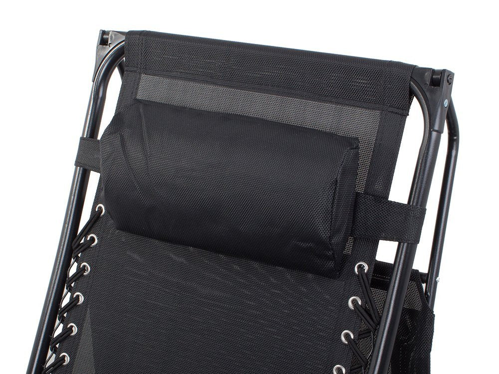 Leżak gravity daszek czarny (1)