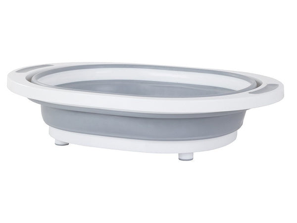 Silikoninis sulankstomas dubuo su nutekamuoju vamzdžiu