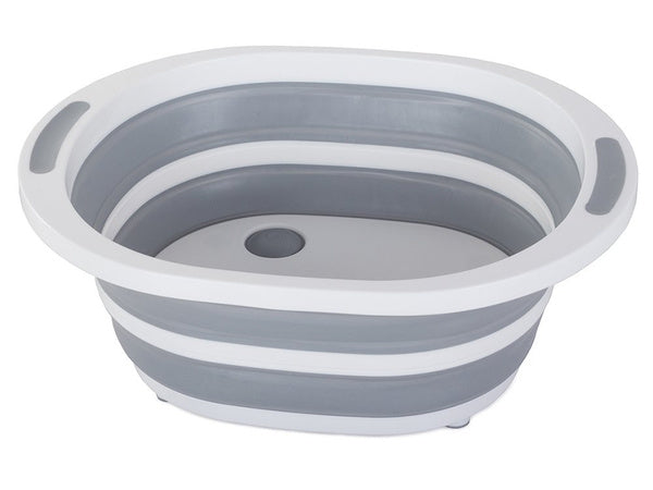 Silikoninis sulankstomas dubuo su nutekamuoju vamzdžiu