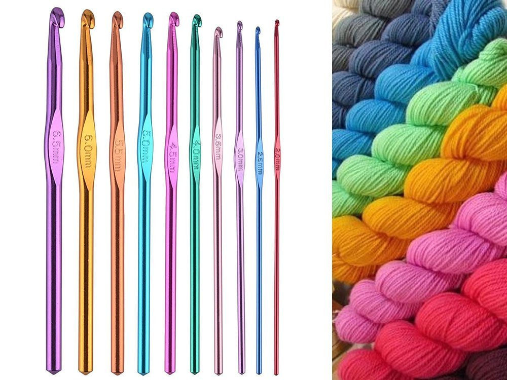 Nėrimo rinkinys nėrimo dėklas 0,5-6,5 50el