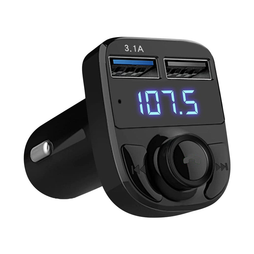 Transmitteris fm sd mp3 bluetooth įkroviklis 2xusb
