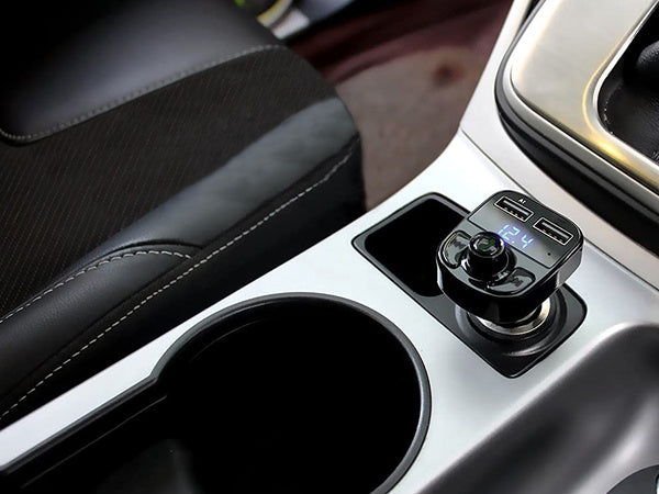 Transmitteris fm sd mp3 bluetooth įkroviklis 2xusb