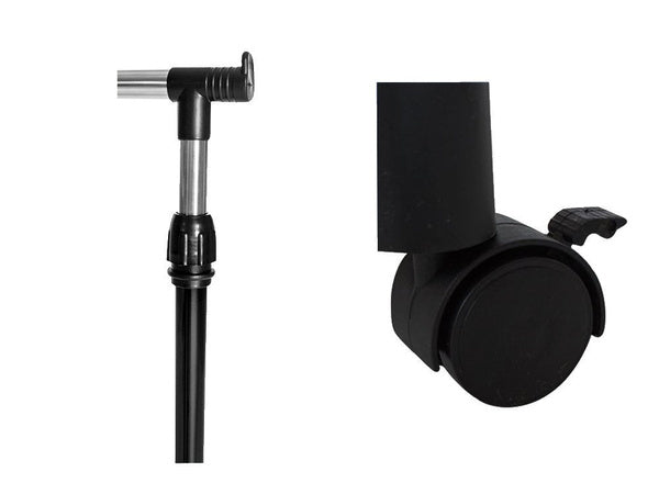 Drabužių stovas ant ratukų spintos stovas