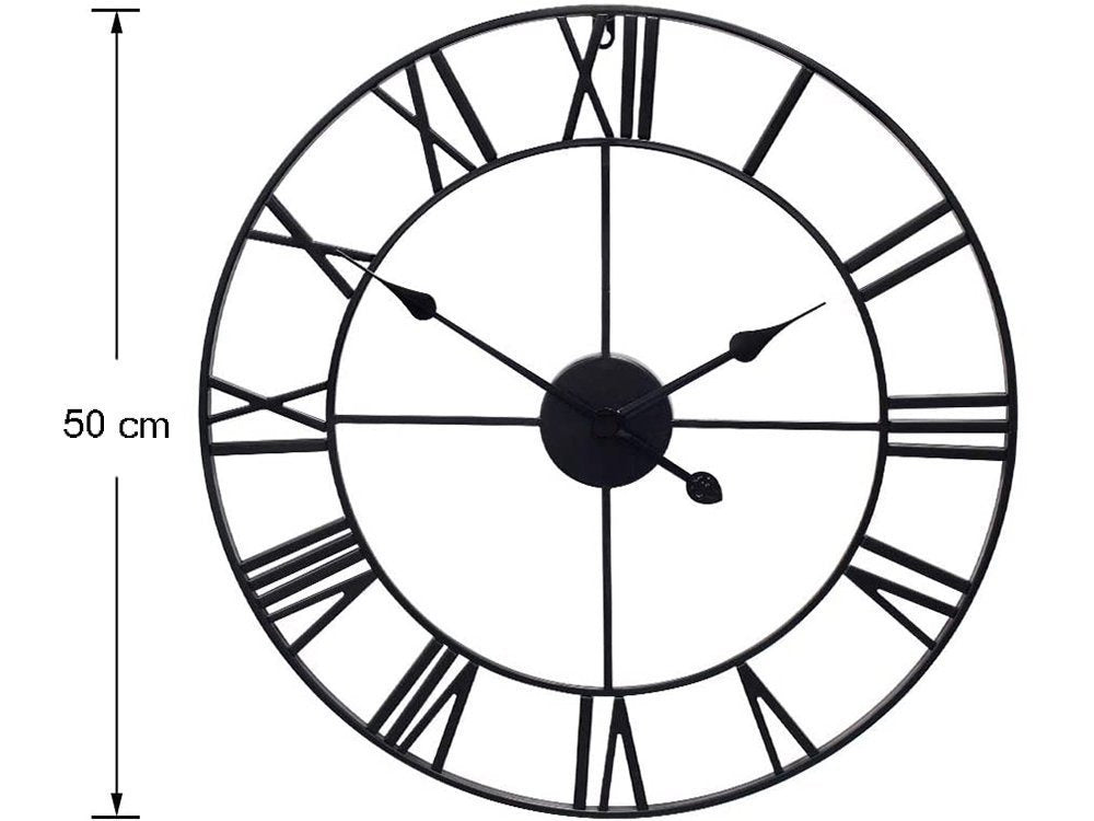 Rome retro vintage loft 3d sieninis laikrodis 50cm
