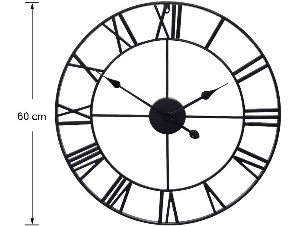 Rome retro vintage loft 3d sieninis laikrodis 60cm
