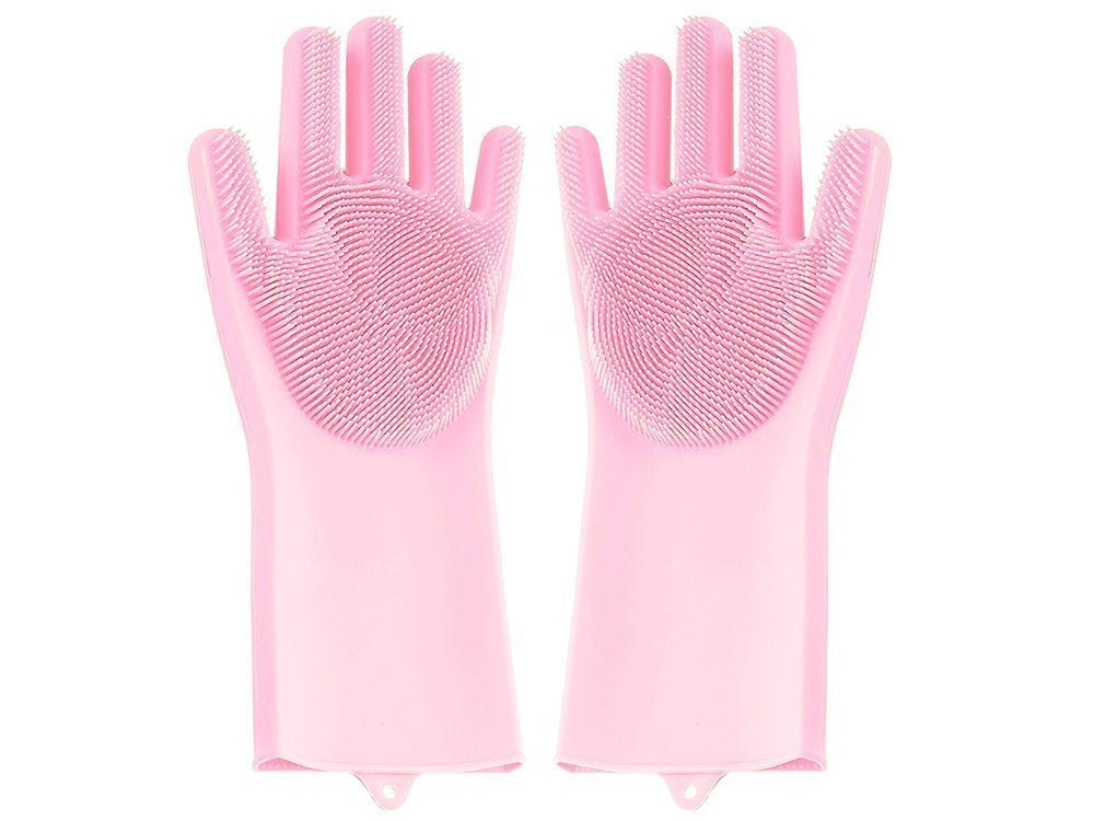 Indų plovimo pirštinės silikoninis virtuvės šveitiklis