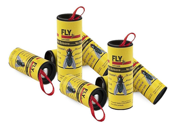 Musių gaudyklės klijai vabzdžių gaudyklės ritinėlis 4 vnt.