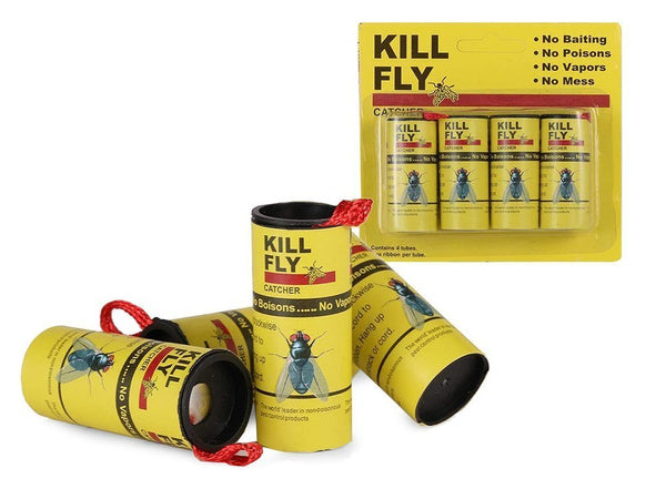 Musių gaudyklės klijai vabzdžių gaudyklės ritinėlis 4 vnt.